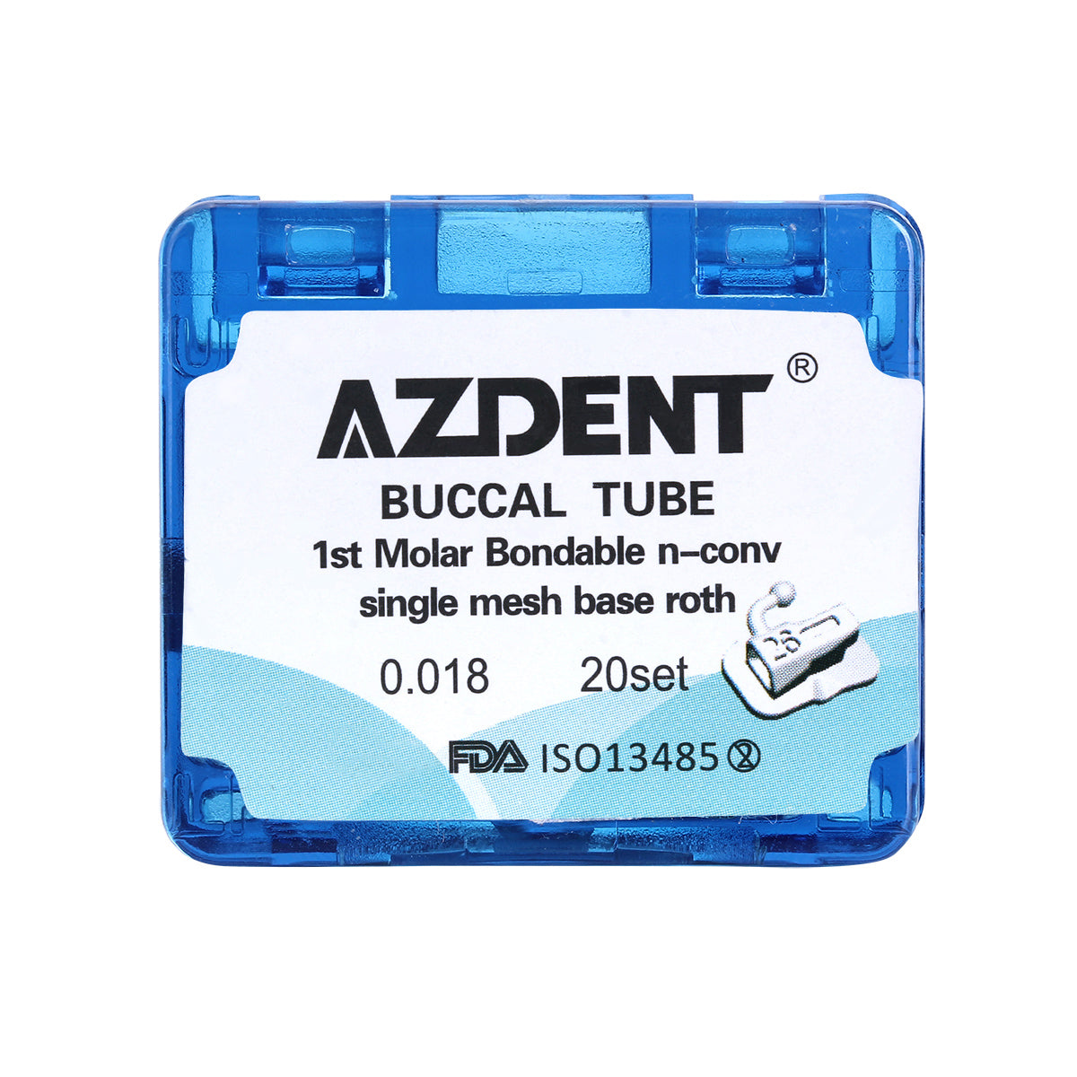Buccal Tube 1st Molar Bondable Split Non-Convertible Roth 0.018 20Sets/Box- pairaydental.com