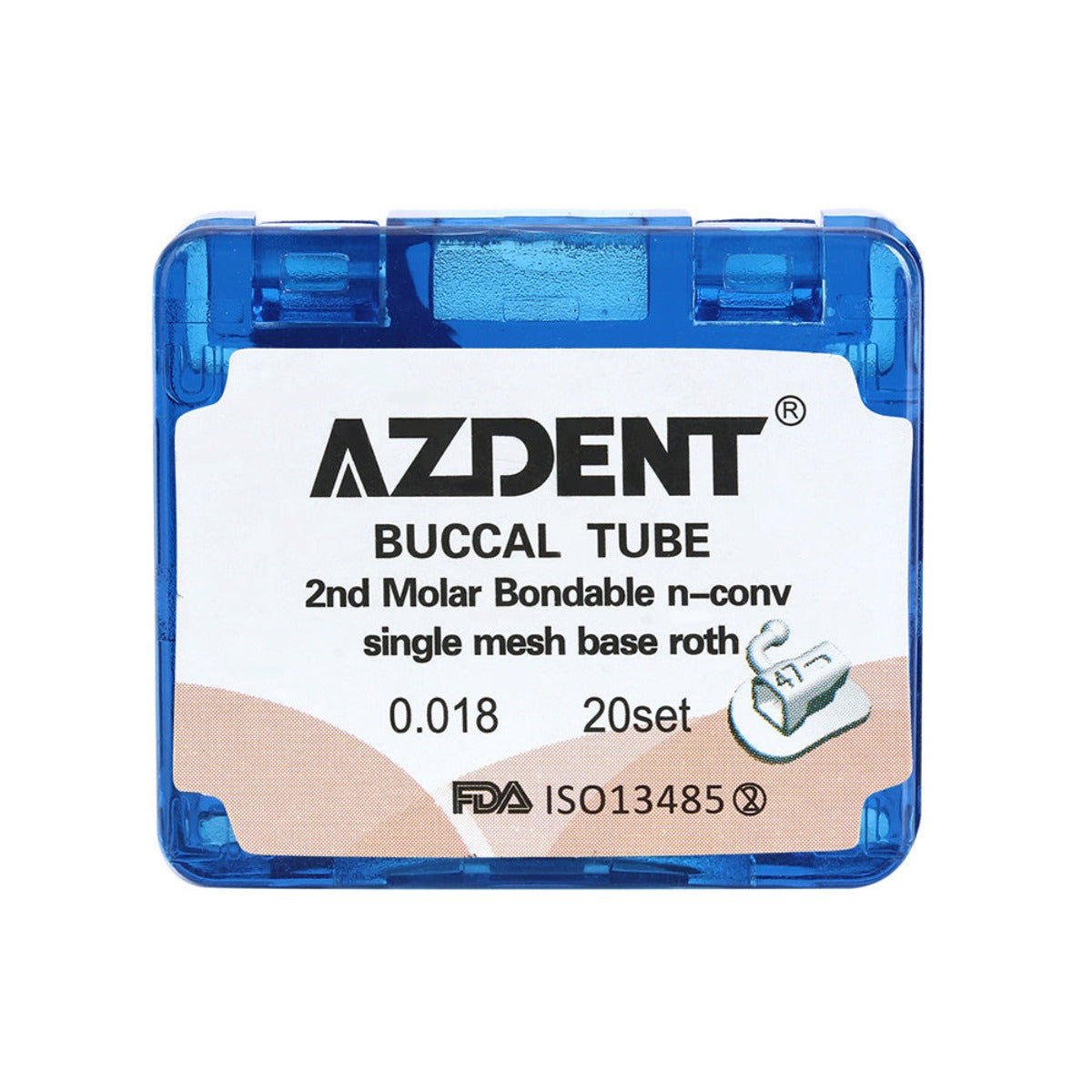 Buccal Tube 2nd Molar Bondable Split Non-Convertible Roth 0.018 20Sets/Box - pairaydental.com