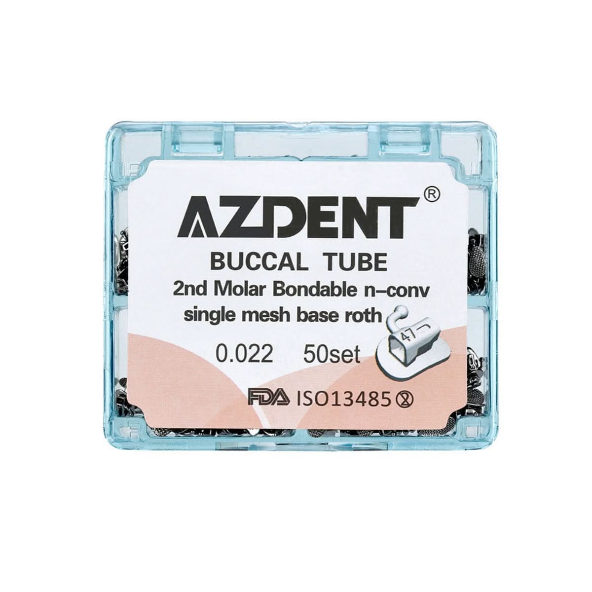 Buccal Tube 2nd Molar Bondable Split Non-Convertible Roth 0.022 50Sets/Box - pairaydental.com