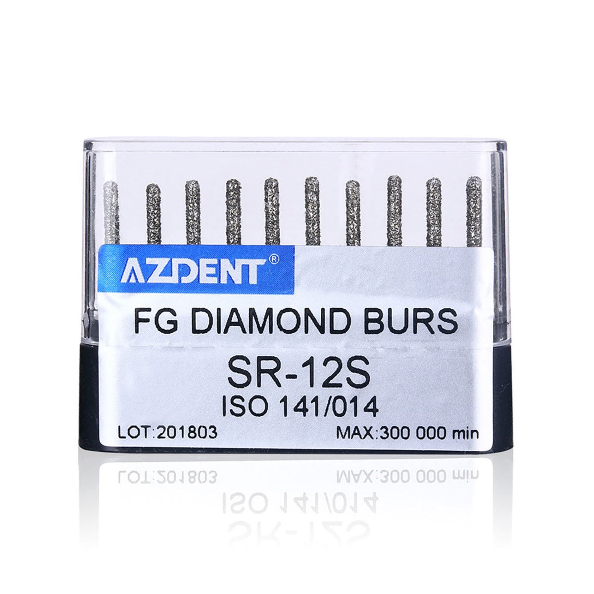 Dental Diamond Burs FG SR-12S Round End Cylinder 10pcs/Box - pairaydental.com