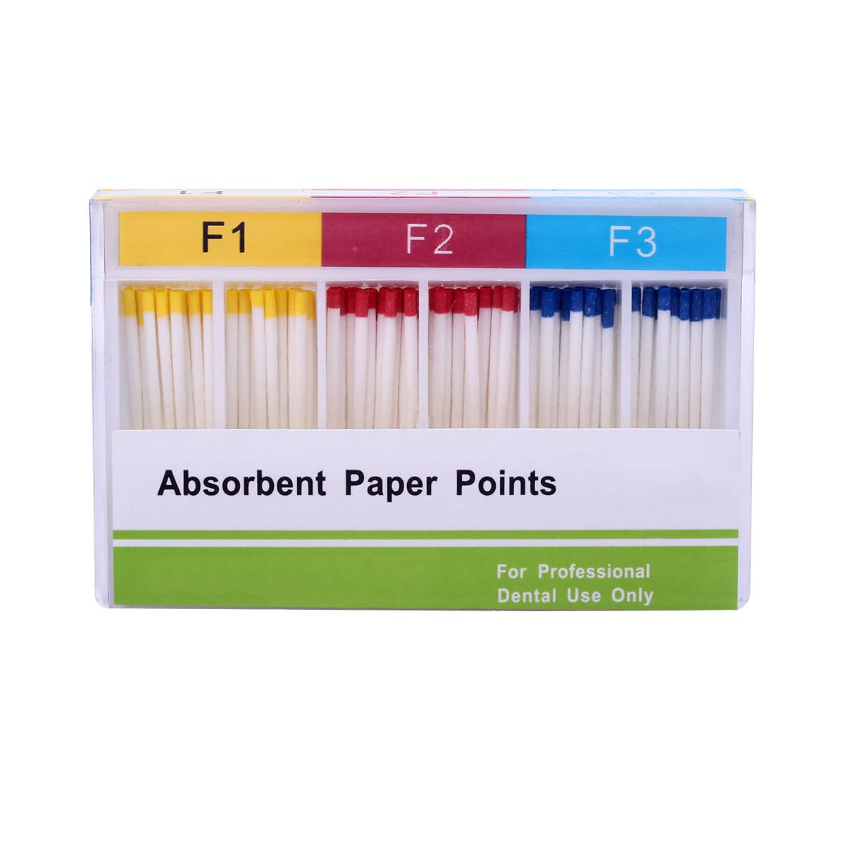 JMU Absorbent Paper Points #F1-F3 Assorted – 100pcs Endodontic Root Canal Points