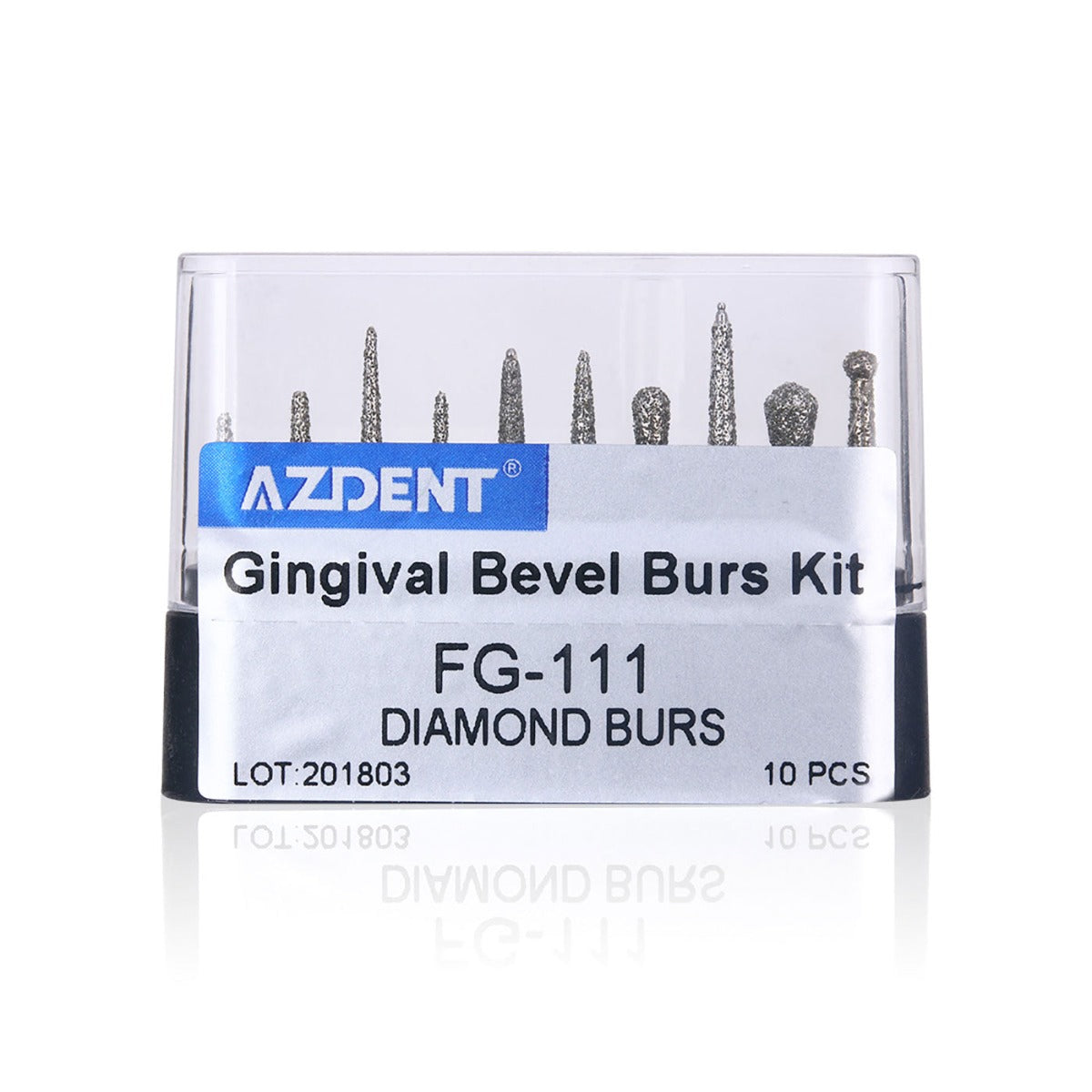 Dental Diamond Bur FG-111 Gingival Bevel Burs Kit 10pcs/Kit - pairaydental.com
