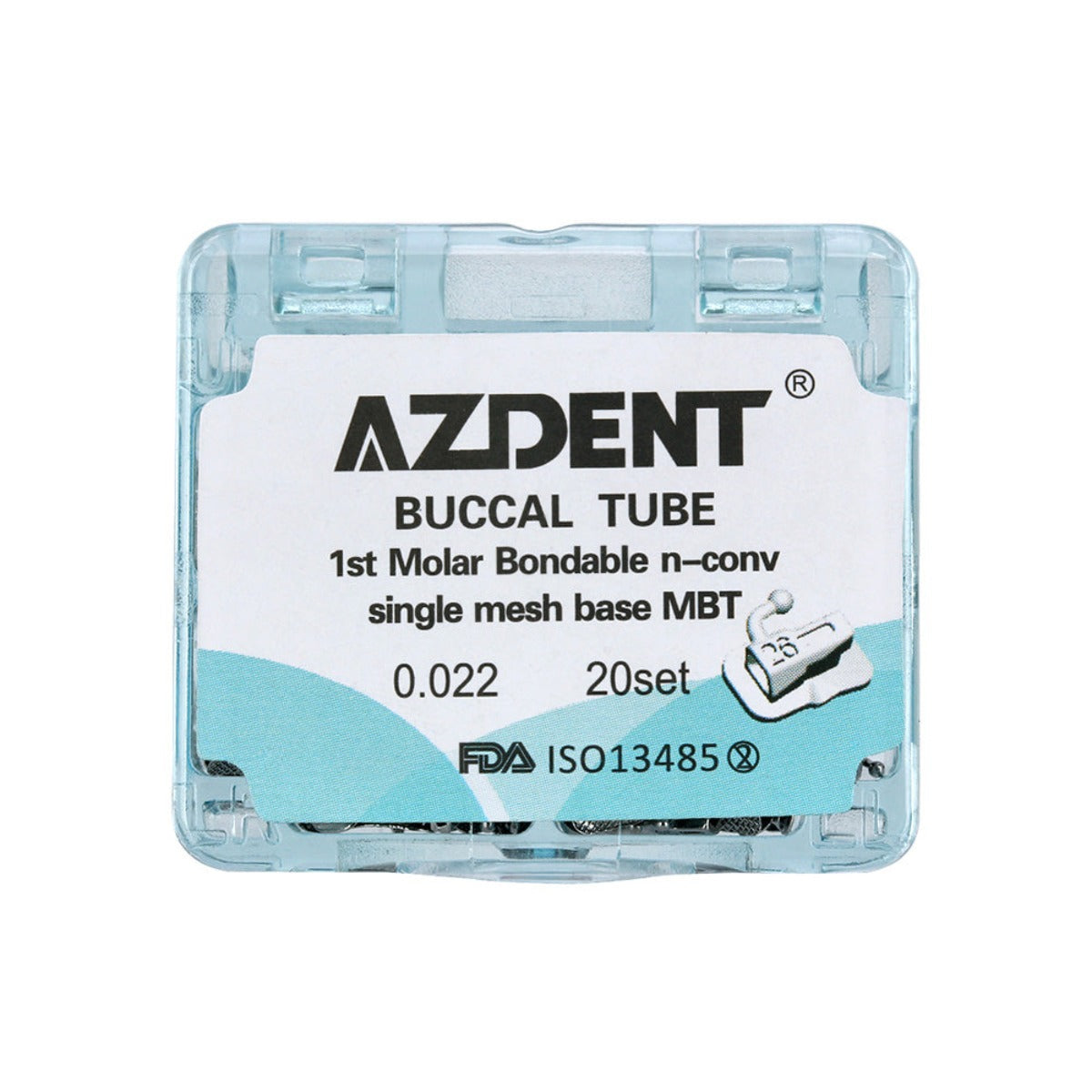 Buccal Tube 1st Molar Bondable Split Non-Convertible MBT 0.022 20Sets/Box - pairaydental.com