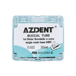 Buccal Tube 1st Molar Bondable Split Non-Convertible MBT 0.022 20Sets/Box - pairaydental.com