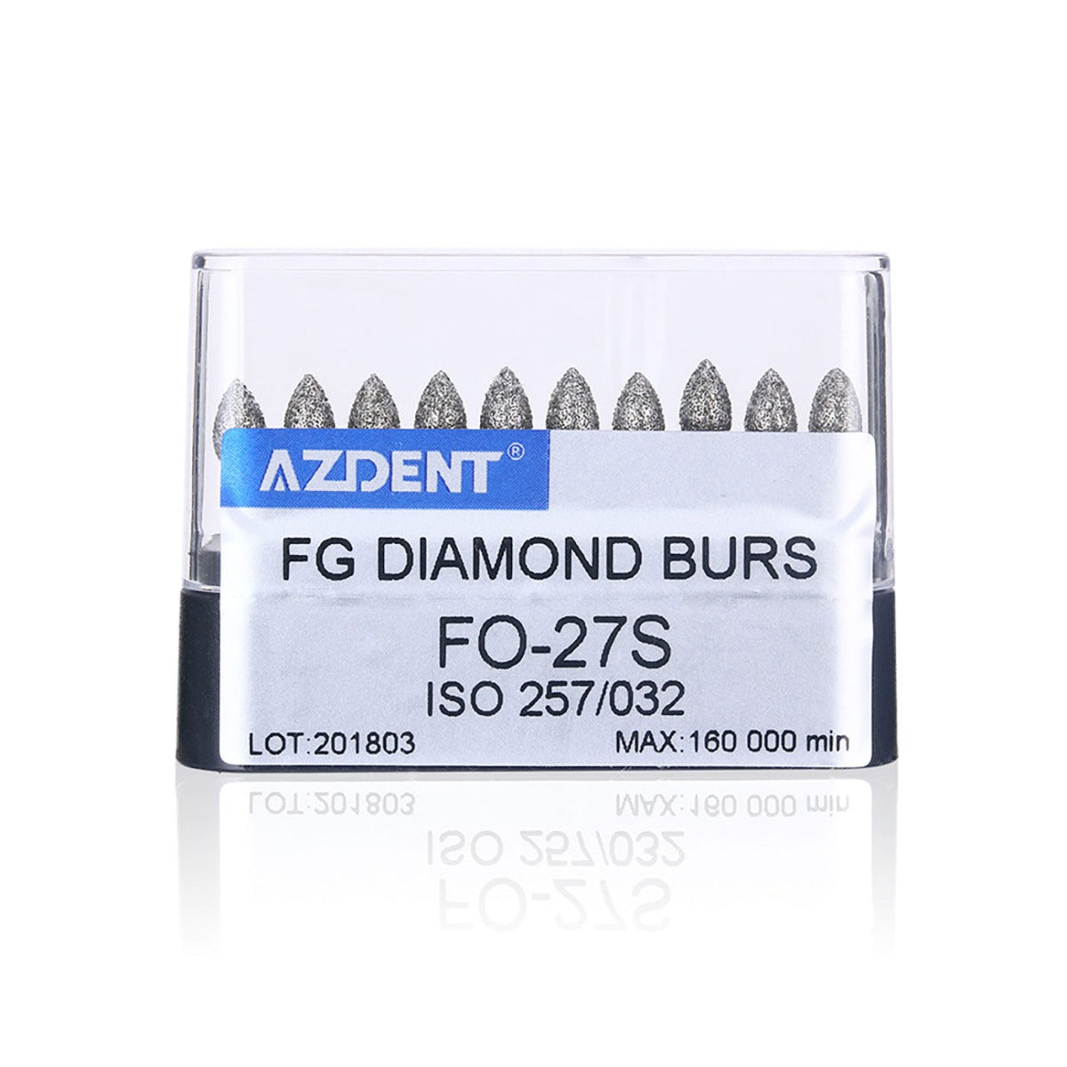 Dental Diamond Burs FG FO-27S Flame 10pcs/Box - pairaydental.com