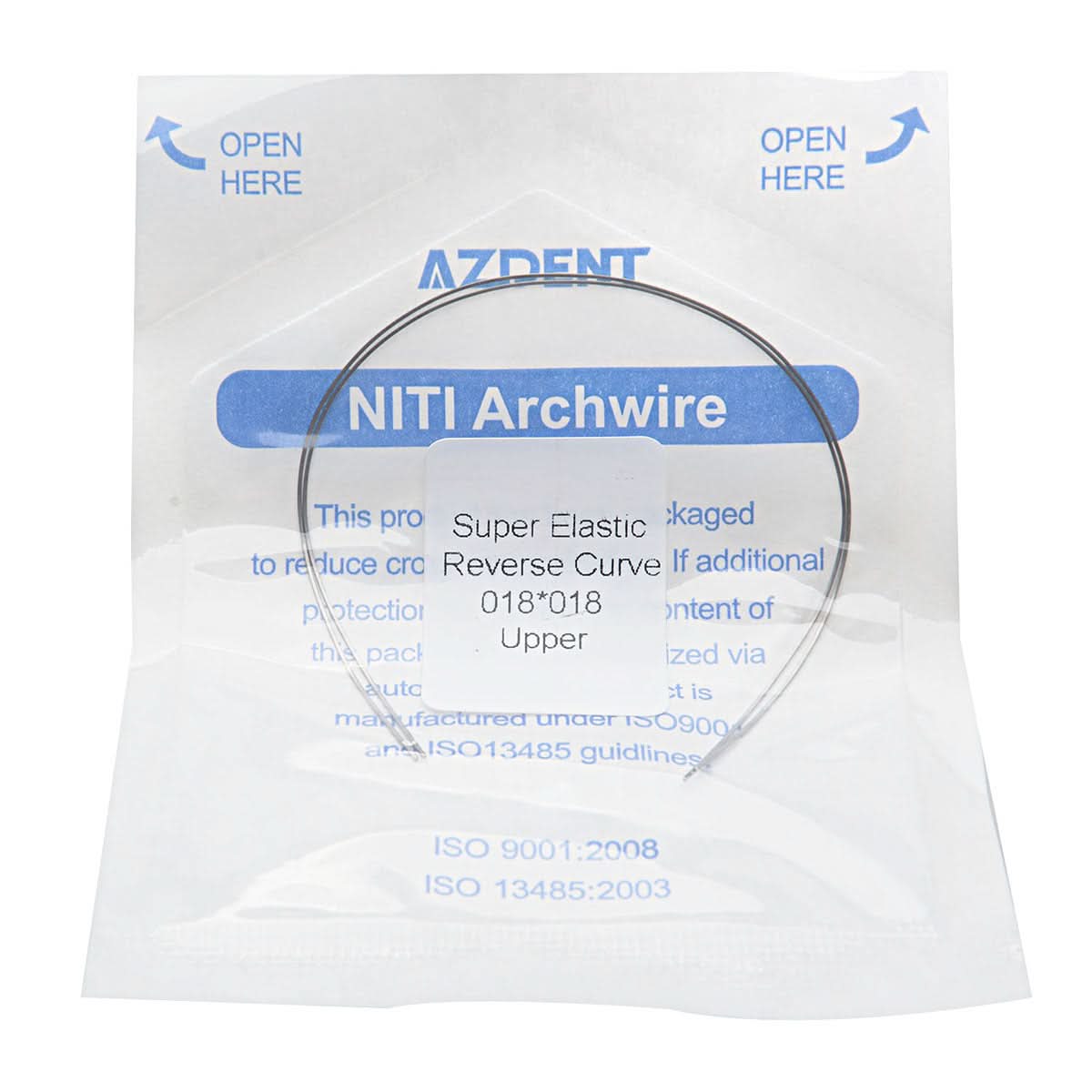 Archwires Niti Reverse Curve Rectangular 0.014-0.019 x 0.016-0.025 Upper/Lower 2pcs/Pack - pairaydental.com