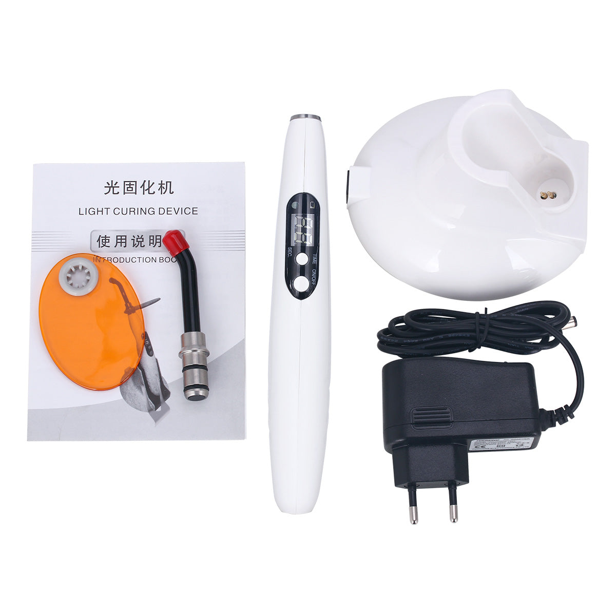 Dental LED Curing Light Lamp Wireless Cordless Resin Cure 1500mw 5W USA FDA