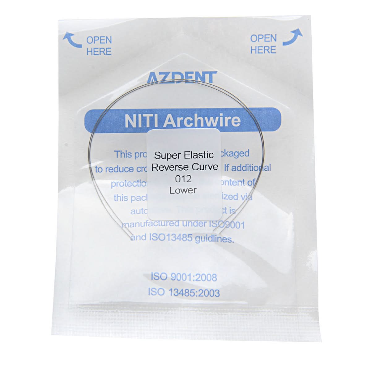 Archwire Niti Reverse Curve Round 0.012-0.020 Upper/Lower 2pcs/Pack - pairaydental.com