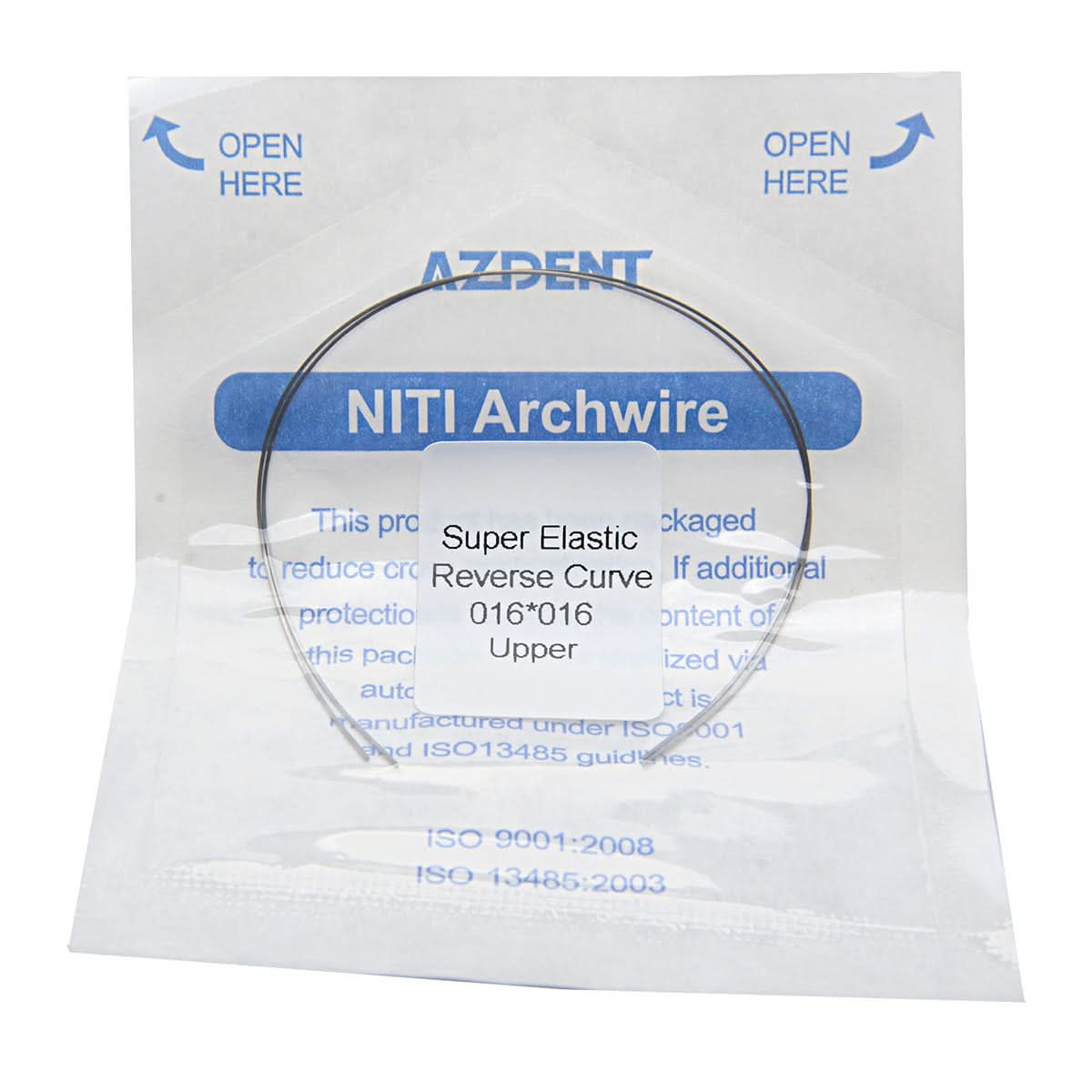 Archwires Niti Reverse Curve Rectangular 0.014-0.019 x 0.016-0.025 Upper/Lower 2pcs/Pack - pairaydental.com