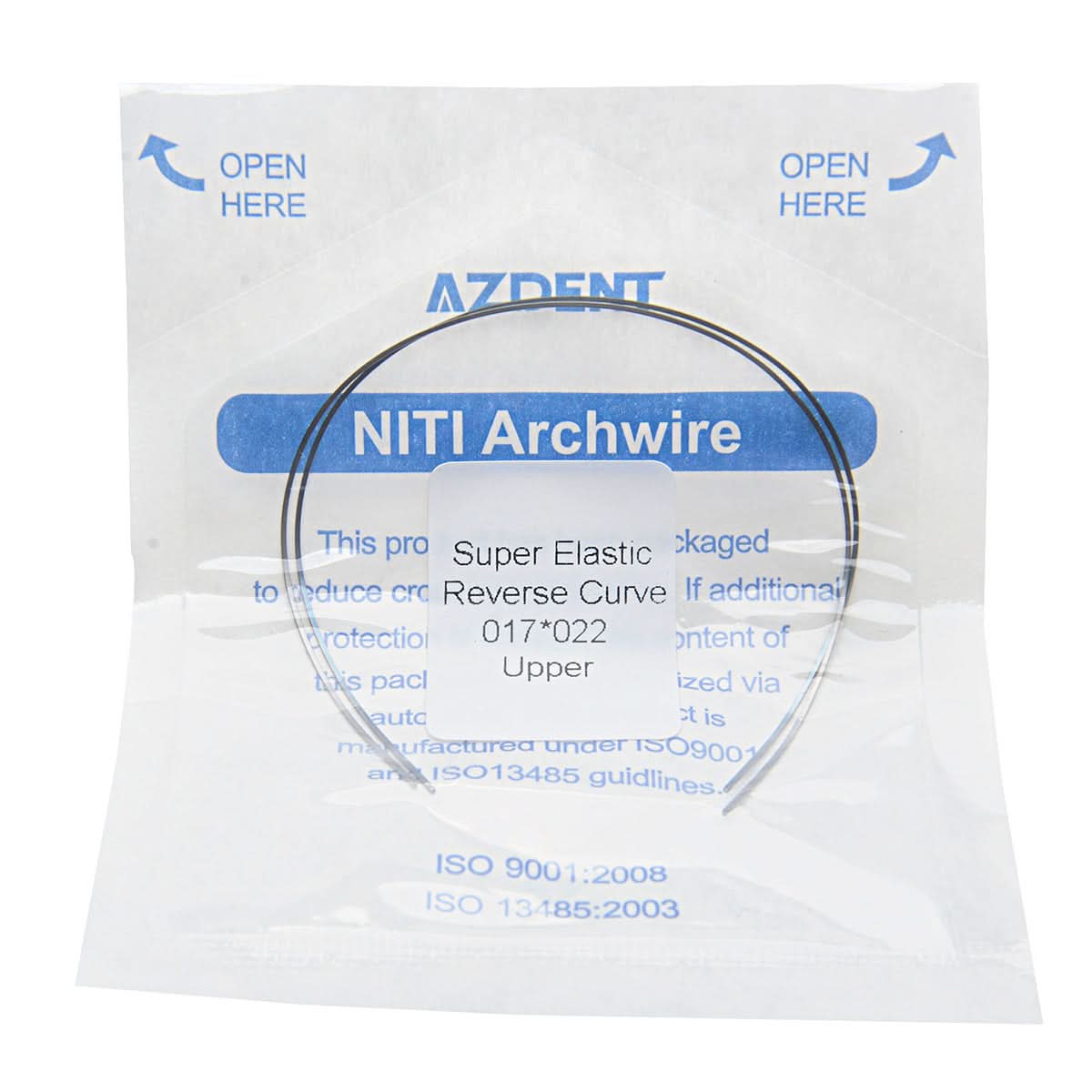 Archwires Niti Reverse Curve Rectangular 0.014-0.019 x 0.016-0.025 Upper/Lower 2pcs/Pack - pairaydental.com