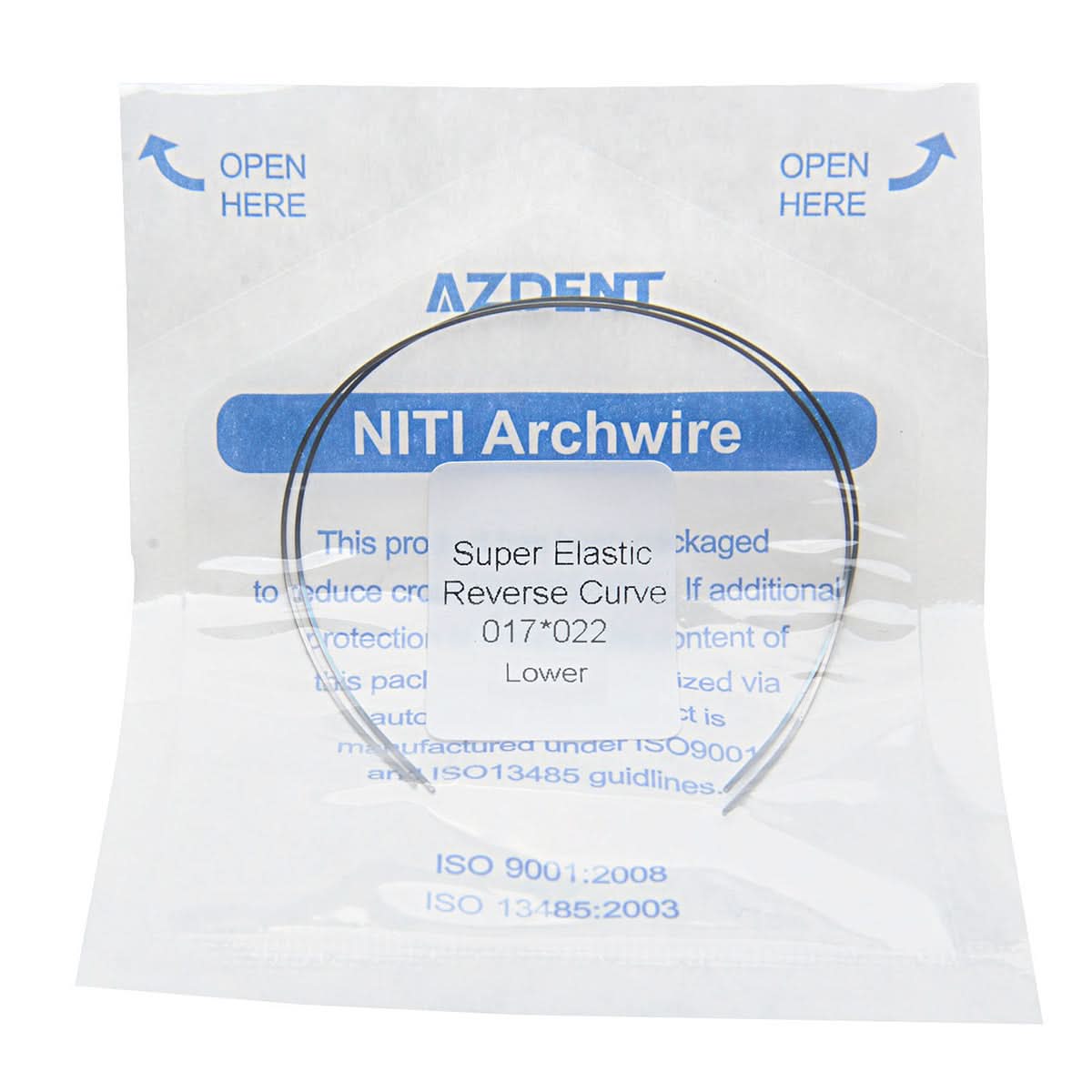 Archwires Niti Reverse Curve Rectangular 0.014-0.019 x 0.016-0.025 Upper/Lower 2pcs/Pack - pairaydental.com