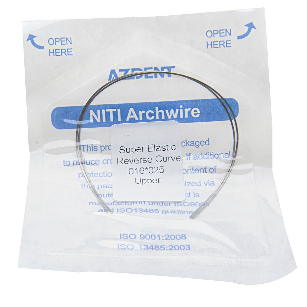 Archwires Niti Reverse Curve Rectangular 0.014-0.019 x 0.016-0.025 Upper/Lower 2pcs/Pack - pairaydental.com