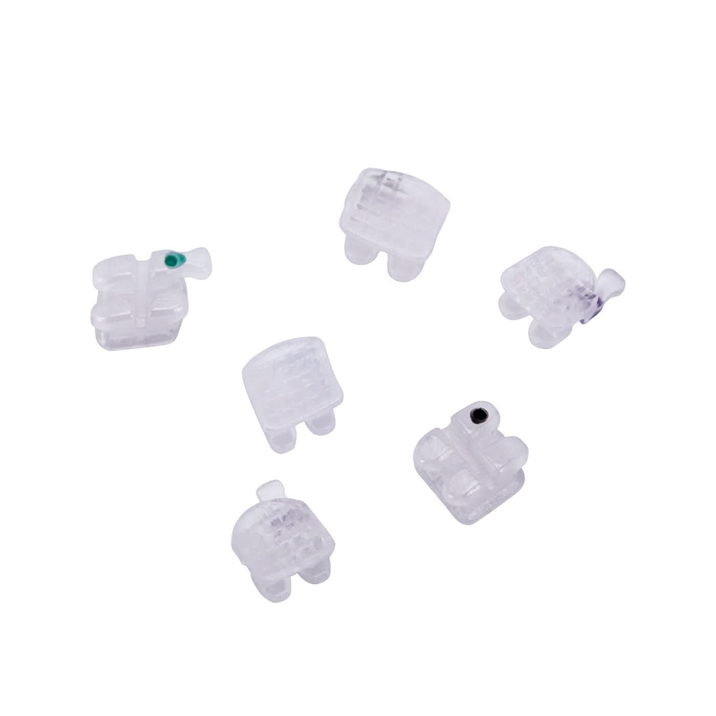 Orthodontic Ceramic Brackets Roth/MBT 0.018/0.022 Hooks 3-4-5 20pcs/Box - pairaydental.com