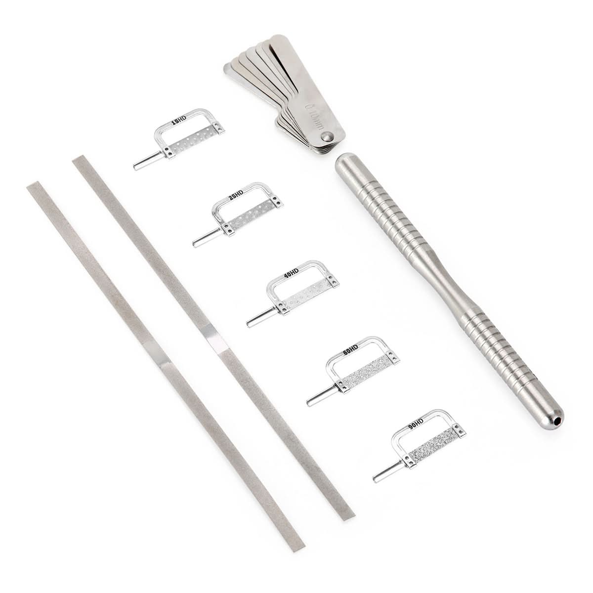 Dental Orthodontic Interproximal Enamel Reduction Set Handle Strip 15-90 - pairaydental.com