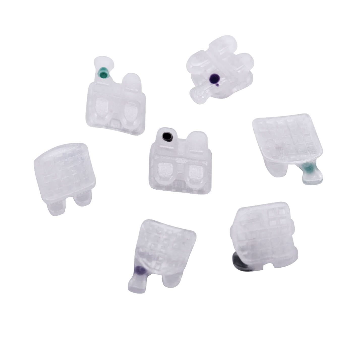Orthodontic Ceramic Brackets Roth/MBT 0.018/0.022 Hooks 3-4-5 20pcs/Box - pairaydental.com