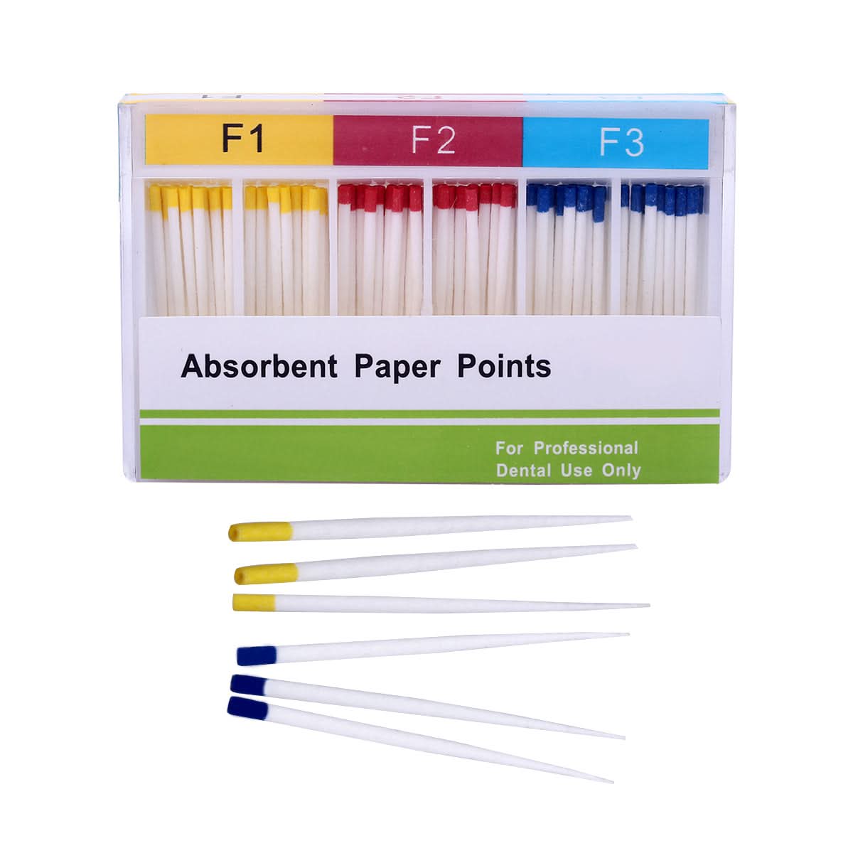 Absorbent Paper Points Assorted F1 F2 F3 100pcs/Pack - pairaydental.com