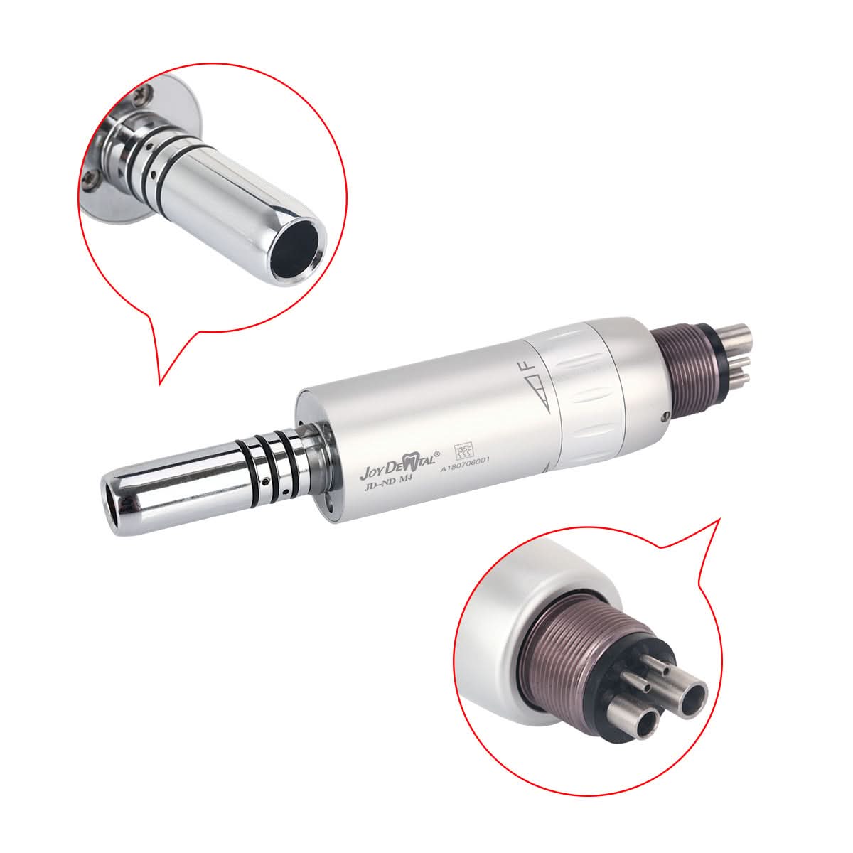 1:1 Low Speed Handpiece Air Motor Internal Water 4 Hole - pairaydental.com
