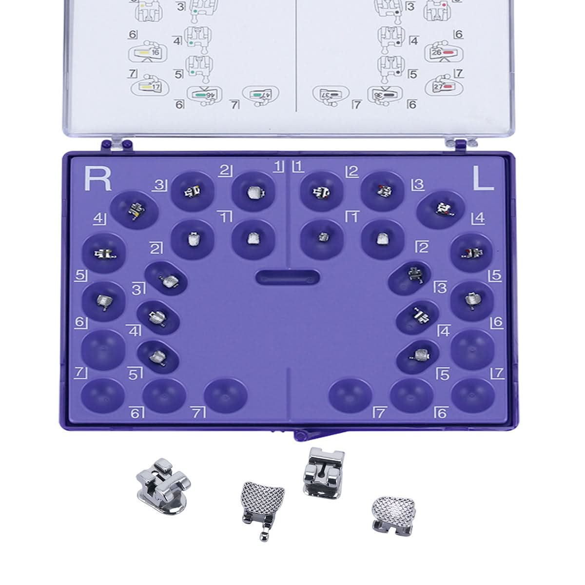 Orthodontic Self-Ligating Brackets Roth/MBT 0.022 345 Hooks 20pcs/Box - pairaydental.com