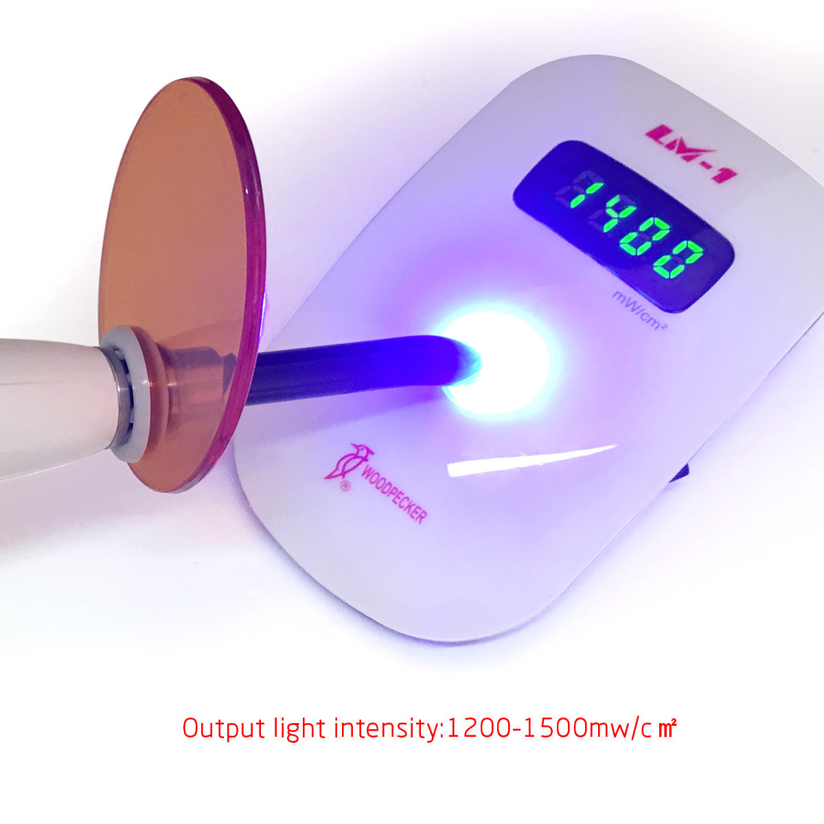 Dental Curing Light Lamp LED Wireless 1500mW/cm² Simple Mode Convenient  Operation