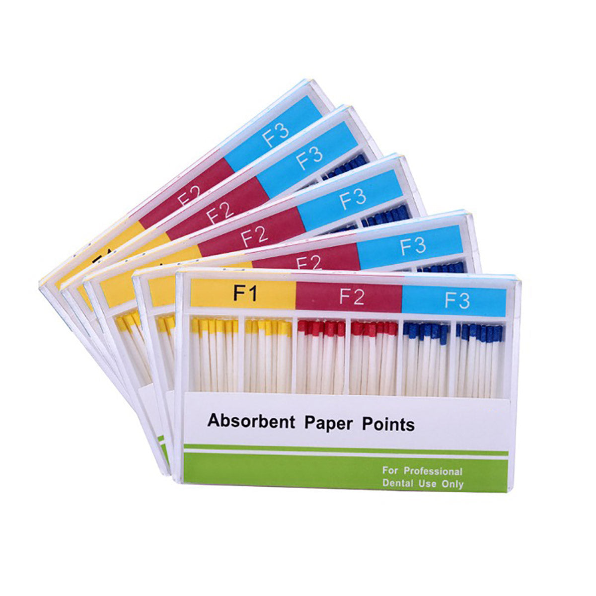 Absorbent Paper Points Assorted F1 F2 F3 100pcs/Pack - pairaydental.com