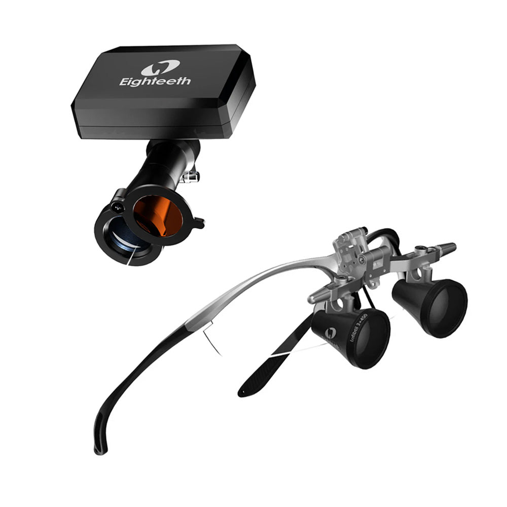 Eighteeth Brilliance Loupes with Wireless Z+ Headlight 3.0x Magnification