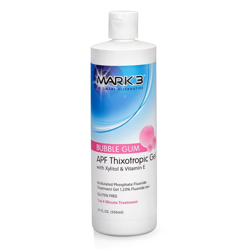 MARK3 APF Thixotropic Fluoride Gel Cherry/Mint/Bubble Gum/Strawberry/Grape 17oz Bottle
