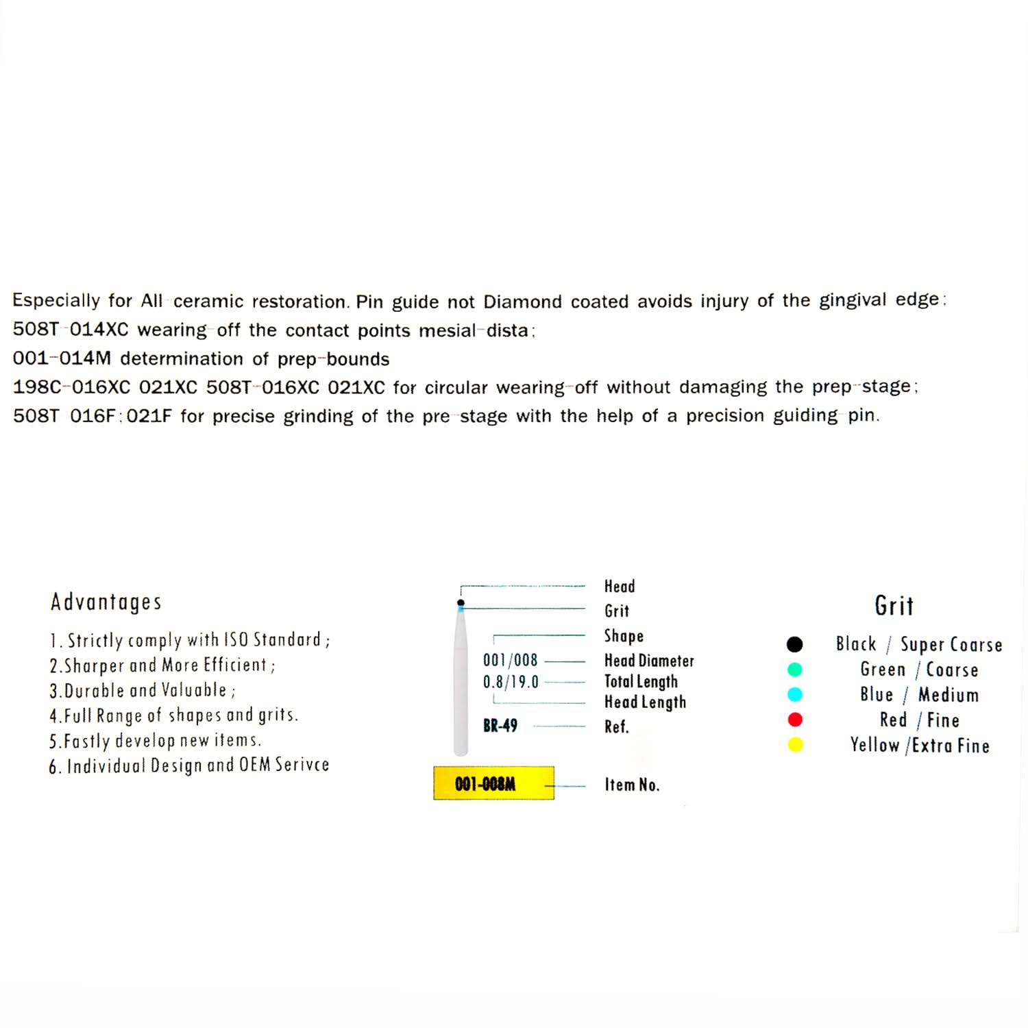 Diamond Burs Demonstation Book For High Speed Handpiece 210 Models Burs - pairaydental.com
