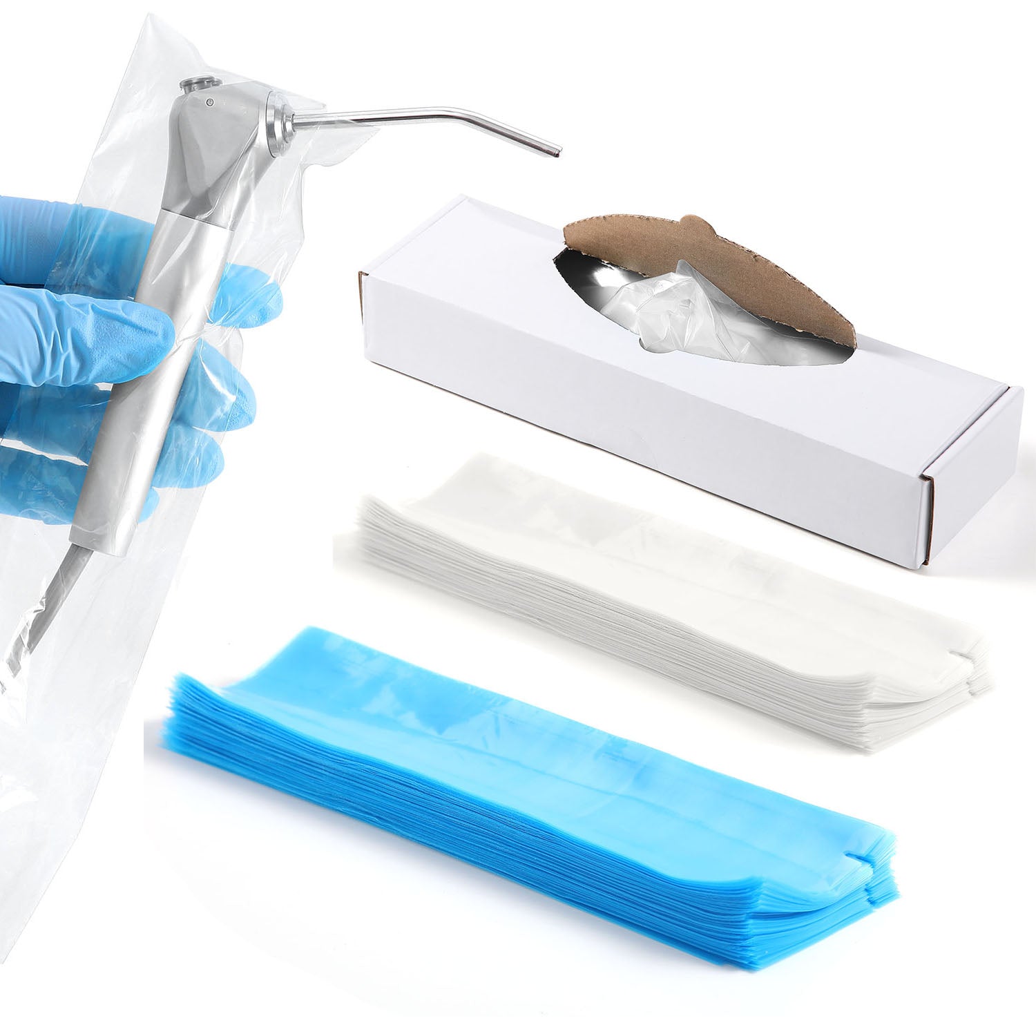 Disposable Dental Air Water Syringe Sleeves 2.5"x10" Pre-cut opening 500pcs/Box - pairaydental.com