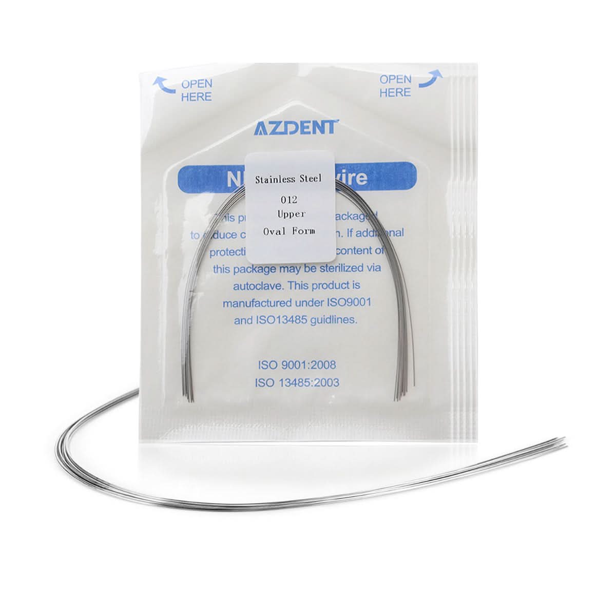 5 Packs Archwire Stainless Steel Round Oval 0.012-0.020 Upper/Lower 10pcs/Pack - pairaydental.com