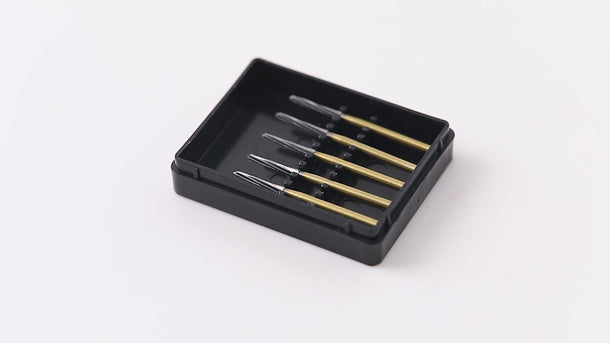 Dental Endo Carbide Burs FG Titanium Coated 25mm 5pcs/Box - pairaydental.com