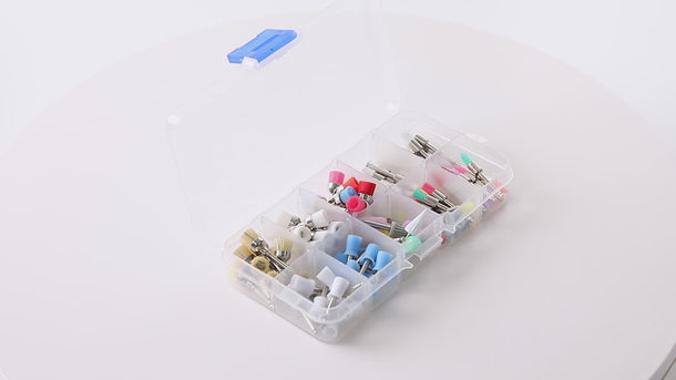 Dental Colorful Polishing Brush Cup Kits Nylon/Bristle/Silicone 100pcs/Box - pairaydental.com