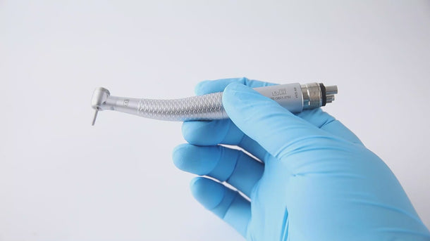 COXO CX207-2 LED High-speed Air Turbine Handpiece with Generator Mini Head 4 Holes Coupler #H05-MP4 - pairaydental.com