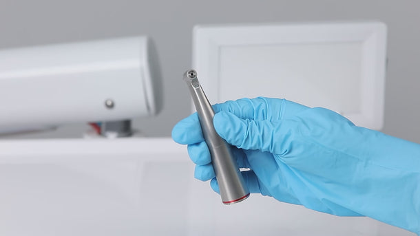 Dental Mini 1:5 Fiber Optic Increase Contra Angle Handpiece Internal Water Quattro Spray - pairaydental.com