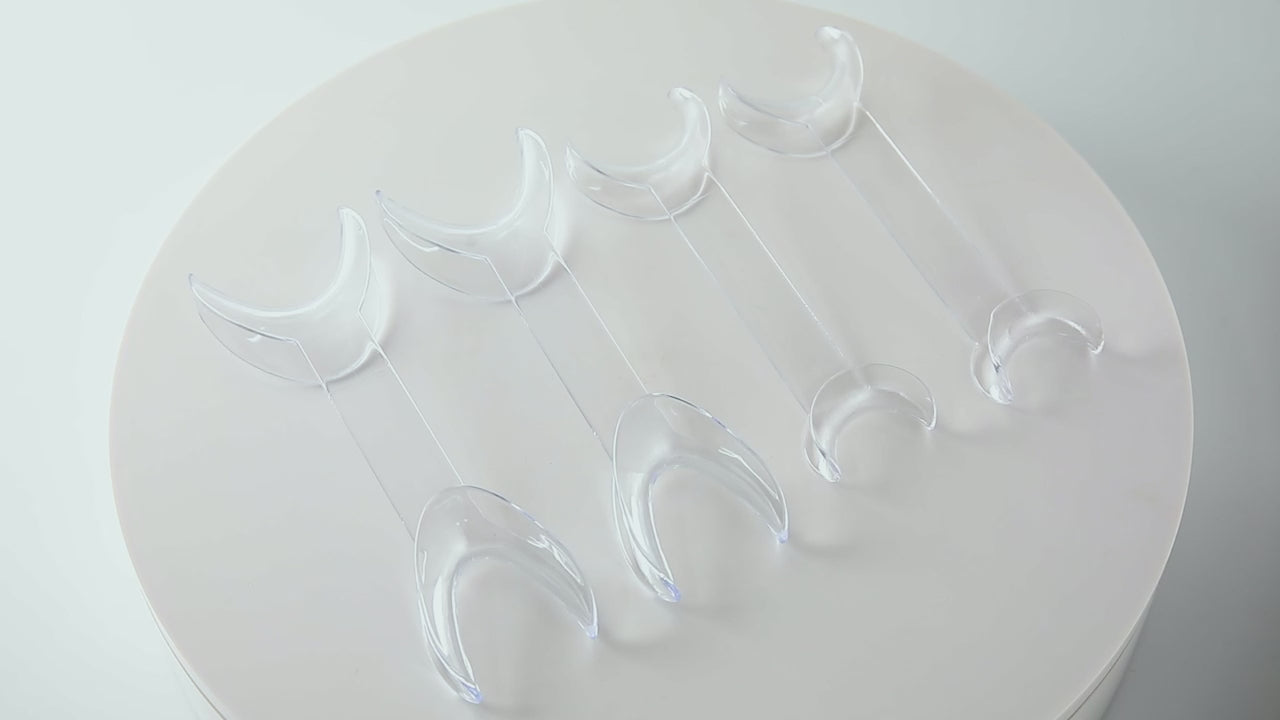 Dental T-Shape Mouth Opener Cheek Retractor Clear 4Pcs/Pack - pairaydental.com