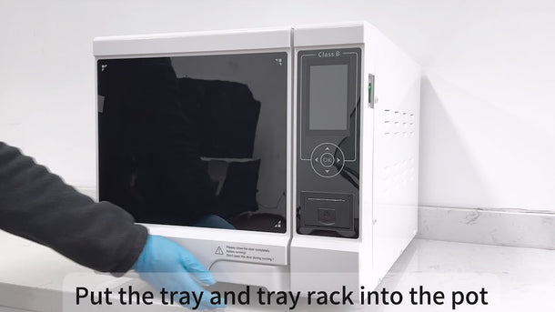 22L Dental Autoclave Steam Sterilizer Class B Table Top LCD Built-in Printer Dry Function - pairaydental.com