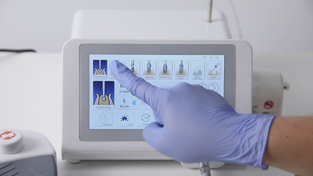 Dental Surgical Implant Motor Touch Screen With 20:1 Fiber Optic Contra Angle Handpiece - pairaydental.com