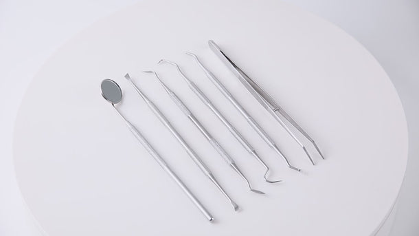 Dental Stainless Steel Cleaning Tool Set 6pcs/Kit - pairaydental.com