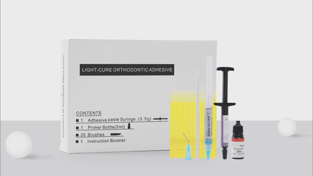 Light Cure Orthodontic Adhesive Kit Bonding Bracket Syringes 1pcs 3.5g - pairaydental.com