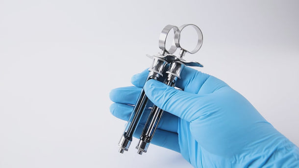 Dental Injection Syringe Stainless Steel 1.8ml Hook /Sharp Head - pairaydental.com