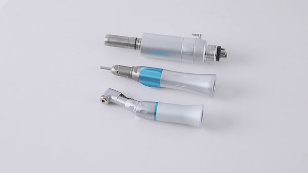 Dental Low Speed Handpiece Kit Latch Contra Angle Air Motor 4 Holes - pairaydental.com