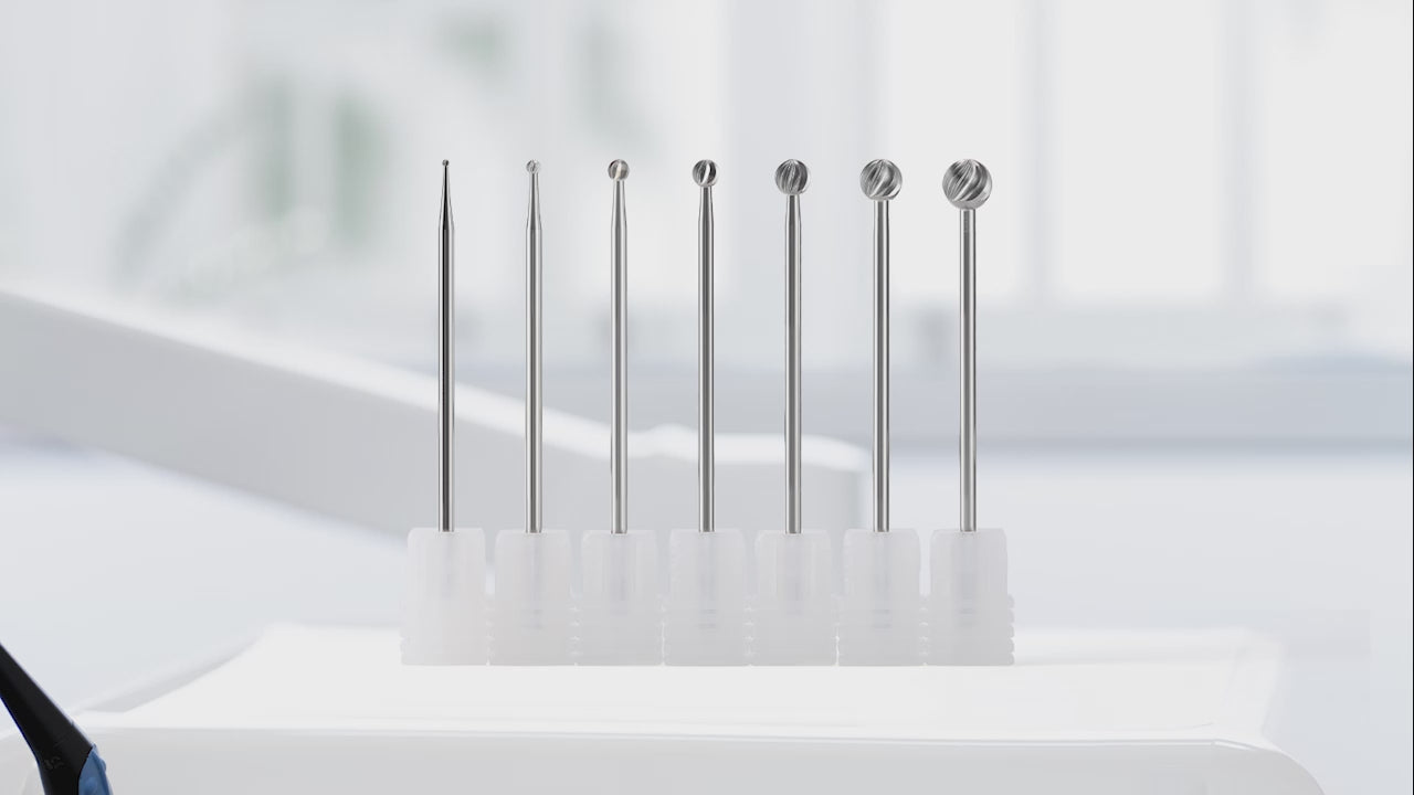 Dental Surgical HP Round Carbide Burs 70mm Head Sizes #1-7 for Oral Surgery & Bone Trimming 1Pc/Box - pairaydental.com