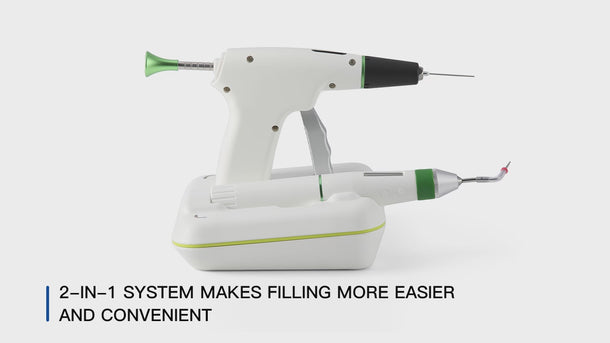 Dental Cordless Obturation System Heated Pen & Gutta Percha Gun 2-in-1 Filling System with 4 Heating Tips and 3 Needles - pairaydental.com