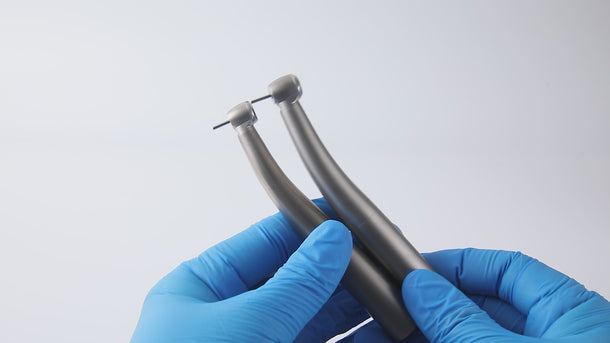 Dental Titanium High Speed Handpiece Mini/Standard Head LED Fiber Optic 4-Water Spray & 4/6 Holes Quick Coupler - pairaydental.com