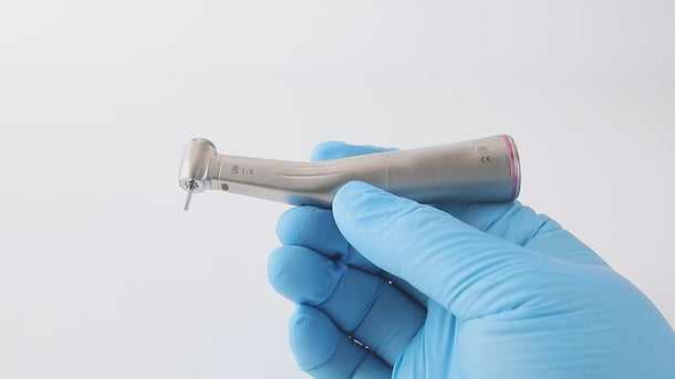 Dental 1:5 Fiber Optic Increasing Electric Contra Angle Handpiece Standard Head Internal Four Way Spray - pairaydental.com