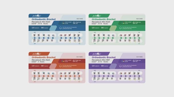 Dental Orthodontic Metal Brackets Monoblock Mini Roth/MBT 0.018/0.022 Hooks 3/3-4-5 20pcs/Packs - pairaydental.com