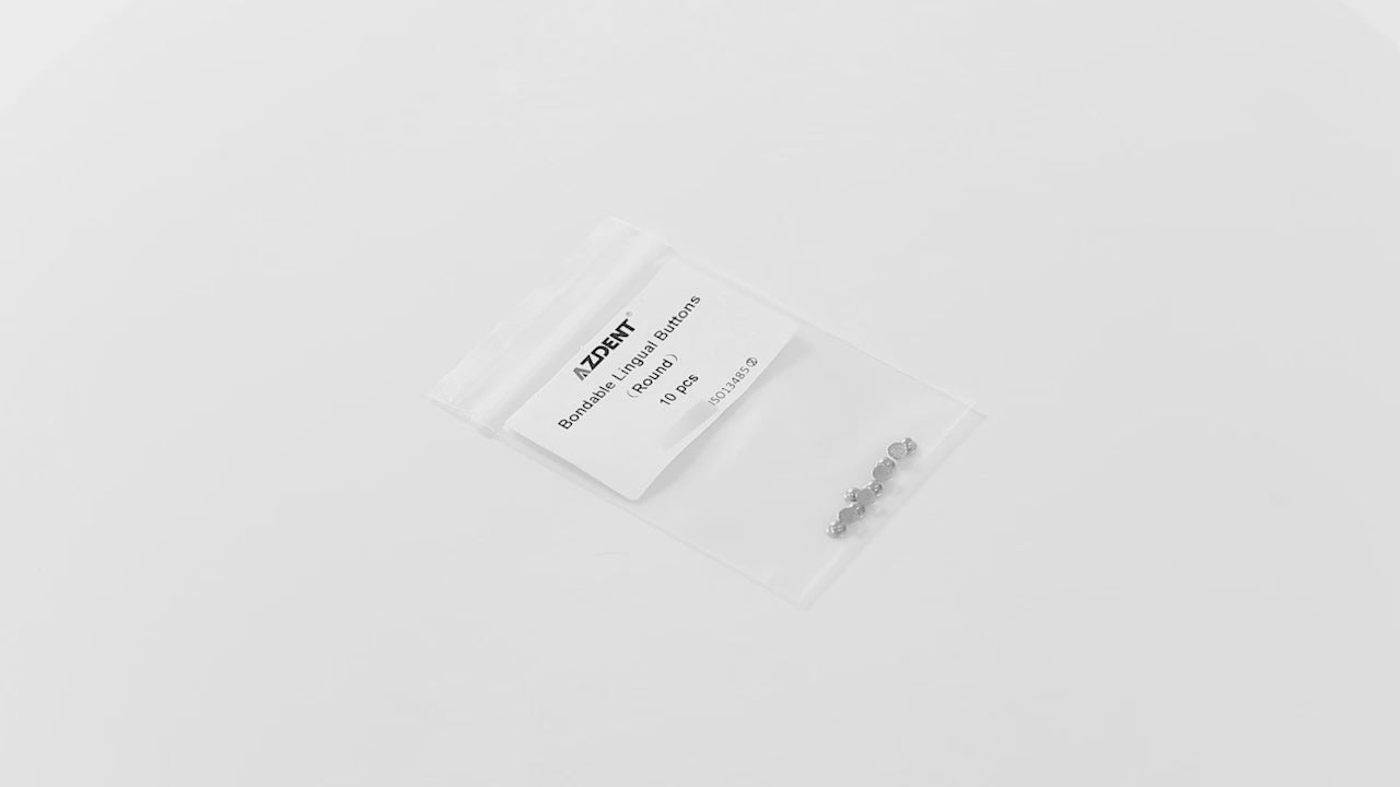 Dental Lingual Button Bondable Round Mesh Base 10pcs/Bag - pairaydental.com