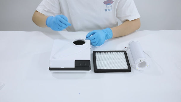 Dental Lab Desktop Dust Collector Extractor Portable Vacuum Cleaner LED - pairaydental.com