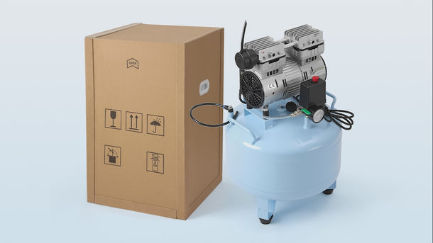 Dental Noiseless Oil Free Air Compressor 24L/40L for 1-2 Dental Chair - pairaydental.com
