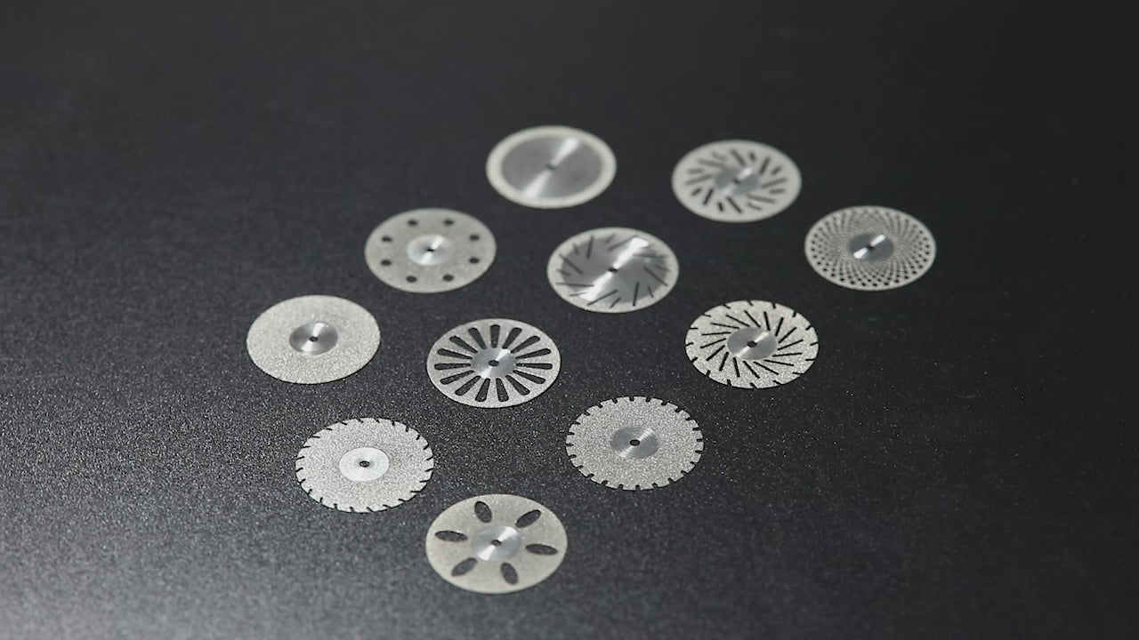Dental Lab Diamond Disc Cutting Double Side Polishing Disk 11 Models - pairaydental.com