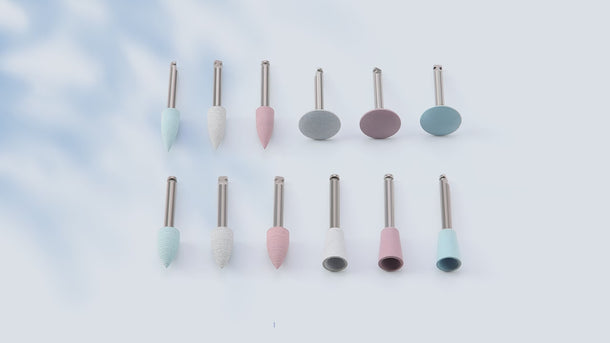 Dental Silicone Polishing For Composite /Natural Teeth/ Porcelain 12Pcs/pack - pairaydental.com